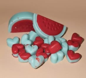 Wax Melts Sandía - Corazones Rojo y Azul